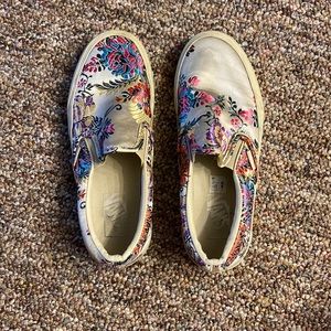 Satin floral Vans